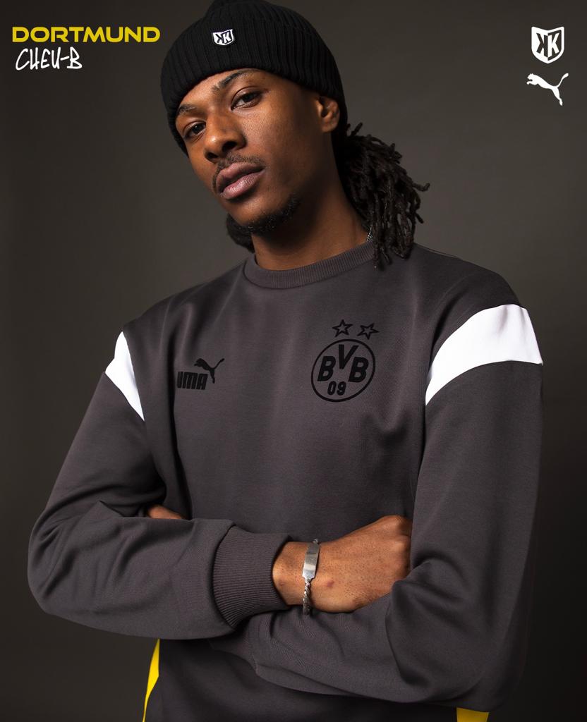 Sweat Dortmund Archive - Gris/Blanc/Jaune